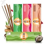 Floranile Assorted Handmade Incense Sticks for Home | 15 Sticks X 4 Packs | Indian Rose, Kasturi, Sandalwood & Lemongrass | Natural, Charcoal-Free | Ideal for Puja, Meditation, Yoga & Home Fragrance- Amazon