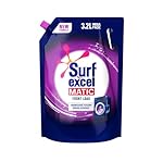 Surf Excel Matic Front Load Liquid Detergent 3.2 L Refill, Designed for Tough Stain Removal on Laundry in Washing Machines – Mega Pack- Amazon