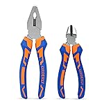 GLUN® 2-Piece Pliers Set Combination Pliers, Electrical Pliers, cables- Amazon