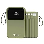Lifelong Electronics 20000mAh 22.5W Fast Charging Power Bank | 3 Inputs (in-Built USB Cable + Lightning + Type-C Port) | 6 Outputs (3 in-Built Cables + 1 Type-C Port + 2 USB Ports) | QC 3.0 Powerbank- Amazon