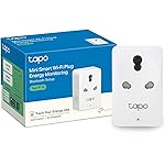 Tapo P110 16A Wi-Fi Smart Plug with Energy Monitoring | Suitable for Large Appliances like Geysers, Microwave Ovens, Air Conditioners (Works with Alexa and Google Assistant)| 4-Way Safety Protection- Amazon