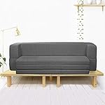 Coirfit Smart Homes Two Seater, 4′ X 6′ Feet 2 Seater Folding Sofa Cum Bed – Perfect for Guests – Jute Fabric – Grey- Amazon