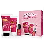 Arata Super Box | Hair Care Gift Set with Super Shampoo 150ml, Conditioner 50ml & Serum 30ml | For Dry, Damaged Hair | 4X Softer & Shinier Hair | Prevents Damage, Reduces Frizz, Deep Hydration- Amazon
