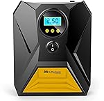 GoMechanic Digital Tyre Inflator for Car – 150 psi, 12V DC Portable Air Pump/Compressor with Digital Tyre Pressure Gauge, Suitable for Bikes, Bicycles or Any Inflatable with LED Light (Gusto T10)- Amazon