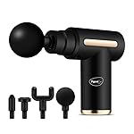 Pigeon Pulse Gun Massager With Digital Display,4 Heads,6 Speed,Rechargeable,Handheld,Percussion Muscle For Full Body Pain Relief,Muscle Relaxation Of Neck,Shoulder,Back,Foot For Unisex (Black)- Amazon