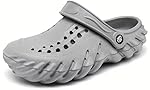 Kraasa Extra Soft Men’s Classic Casual Sports Clogs/Sandals with Adjustable Back Strap for Adult | Comfortable & Lightweight| Stylish & Anti-Skid| Waterproof & Everyday Use Mules for Gents/Boys- Amazon