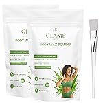 GLAMEGROOVE Body Wax Powder 100g Pack of 2 Aloe Vera Flavour Instant Hair Removal 100 Percent Natural Starches Works in 5 to 7 Minutes Painless Easy to Use- Amazon