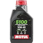 Motul 5100 4T Technosynthese 10W-40 API SL/SJ/SH/SG Semi Synthetic Engine Oil for Bikes s (1L)- Amazon