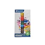 Neomate Acrylic Color Paint Set | 12 X 12Ml Aluminum Tubes | Vibrant Acrylic Colors For Artists & Hobbyists | Ideal For Painting On Canvas, Paper, Wood, Assorted- Amazon