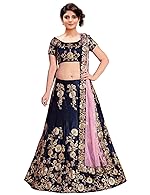 Tapi Maiya Creation Women’s Silk Semi-Stitched Lehenga Choli- Amazon