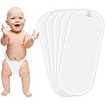 Bembika Cloth Daiper for Inserts, Reusable Washable Nappy Inserts (Set of 5)(Microfiber 3-Layer)- Amazon