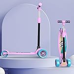 Lifelong LLKS03 Foldable Kick Skating Cycle| Skate Scooter for Kids(Max User Weight: 50Kg) Kids Scooter (Pink, Blue)- Amazon
