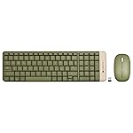 ZEBRONICS Companion 104 2.4GHz Wireless Keyboard & Mouse Combo, 100 Keys, Laser Printed Keycaps, Integrated Multimedia Keys, 3 Button Mouse, 1200 DPI, High Precision, Advanced Optical Sensor (Green)- Amazon