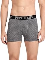 Pepe Jeans Men’s Nylon Trunk Regular Fit Geometric Brief- Amazon