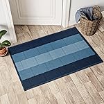 Status Contract Anti Slip Front Door Mat|(38x58cm) Living Room Rug for Entrance Door|Polypropylene Floor Mats for Home|Essential Small Rugs for Office, Bedroom & Kitchen|Blue | Set of 1- Amazon