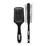Beardo Detangling Hair Brush & Roller Hair Brush (Set of 2) | Detangling curls, smoothening, frizz control, shine, paddle hair brush for men | Smoothening & Volumizing comb for Men | Men Accessorie | For All Hair Types- Amazon