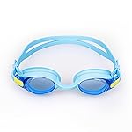 Nivia Scool Jr Swimming Goggles For Kids, Anti Fog, Polycarbonate Blue Glass, Silicon Strap, UV Protection, Comfort Fit – Blue- Amazon