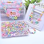 SYGA Plastic Beads for Kids Crafts Children’s Jewelry Making Kit DIY Bracelets Necklace Hairband and Rings Craft Kits Birthday for 4, 5, 6, 7-Year-Old Little Girls(DIYBeadsSet-9) Multicolor- Amazon