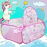 ToyMagic Unicorn Theme Foldable Ball Pit,Pop Up Children Play Tent with 30 Balls| Portable Toys Safe for Kids |Foldable Play Tent Indoor Outdoor Toys|Ball Pool for 1-5 Years Kids,Multicolor- Amazon