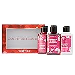 THE LOVE CO. Japanese Cherry Blossom Bath and Body Care Gift Set Box | Body Wash, Body Lotion, Shampoo | Pack of 3 | For Men and Women | Pampering Kit for Birthday ,Anniversary & All Special Occasions | Premium Gift Packaging 100% Vegan- Amazon