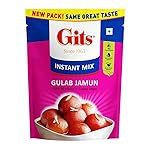Gits Instant Gulab Jamun Dessert Mix, Makes 40 per Pack, Pure Veg, Delicious Indian Dessert and Mithai, 200g- Amazon