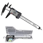Simhevn Electronic Digital Calipers, inch and Millimeter Conversion,LCD Screen displays 0-6″ Caliper Measuring Tool, Automatic Shutdown, Suitable for DIY/Jewelry Measurement (New150mm Black Plastic)- Amazon