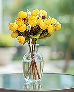 Homesake® Artificial Flowers Rose for Home Decoration Bunch Small Size Indoor Outdoor Wedding Bouquets partiesfestival Diwali Decor Occasion Hotel Bedroom Living Room office2 Pices Pack of 2 (Yellow)- Amazon