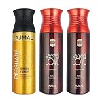 AJMAL 1 Persuade For Men & Women And 2 Sacred Love For Women Fresh Spray Deodorants Each 200Ml Combo Pack Of 3 (Total 600Ml) (Pers_2Sacl_Deo), 3 Count- Amazon
