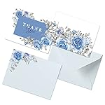 Clickedin Thank You Cards for Return Gifts, Stylish Floral Design, 48 Cards and Envelopes- Amazon