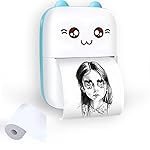 Toy Imagine Mini Portable Thermal Printer – Bluetooth Wireless Photo & Label Printer for Kids with 1 Paper Roll – 57mm Black & White Pocket Printer for Mobile, School, Stickers (Assorted)- Amazon