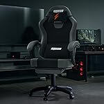Drogo Aura Ergonomic Gaming Chair With Premium PU Leather Fabric, Linkage Armrest, Adjustable Neck & Lumbar Pillow | Computer Chair For Study | Office Chairs For Work From Home With Recline (DarkGrey)- Amazon