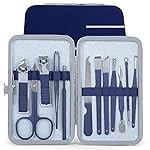 DOCOSS 12 IN 1 Stainless Steel Professional Manicure & Pedicure Kit For Women Includes A Nail Cutter and Cllippers, Acne Remover Needle- Amazon