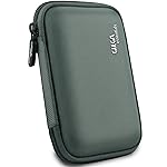 Gizga essentials 2.5 Inch External Hard Drive Case| 1680D Ballistic Nylon, Eggcrate EVA Foam, Shockproof, Water-Resistant Bag for HDD/SSD | Earphones, Chargers, Cable, Gadget Organizer Pouch (Grey)- Amazon