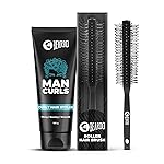 Beardo Man Curls Curly Hair Styler 100g & Roller Hair Brush | Curly Hair Cream for Bouncy, Shiny & Defined Curls | Perfect Tool for Efficient Blow Drying, Adding Curls, Waves & Volume | Define Curls, Control Frizz & Wavy Hair Easily | Set of 2- Amazon