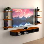 ShahQ TV Cabinet for Bedroom in 32 inch in Engineered Wood TV Entertainment Unit  (Finish Color – Black & Brown, DIY(Do-It-Yourself))- Flipkart
