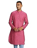 Symbol Cotton Solid Regular Men’s Kurtas- Amazon