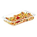ATTRO Glassox Borosilicate Rectangle Glass Baking Dish Micorwave Oven Safe Freezer Safe Baking Tray Serving Dish Bakeware- 1000ml- Amazon