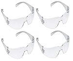 3M 11880 Safety Goggles Polycarbonate Antifog Protector Anti Pollution Goggles For Multipurpose Eyewear Use In Riding Motorcycle, Construction, Clear Transparent Goggles (Pack of 4)- Amazon