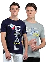 Dollar Pack of 2 Cotton Printed Men Tshirt- Amazon