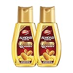 Dabur Almond Hair Oil – 580ml(290ml*2) | Provides Damage Protection | Non Sticky Formula | For Soft & Shiny Hair | With Almonds, Keratin Protein, Soya Protein & 10X Vitamin E- Amazon