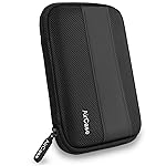 AirCase External Hard Drive Disk Case Cover for 2.5 Inch WD Seagate Toshiba | 1680D Ballistic Nylon & Shockproof EVA, Gadget Organizer Pouch for HDD/SSD, Earphones, Charger, Cables, Pendrive OTG- Amazon