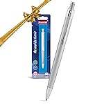 Reynolds Metal Pens (Iconic Silver) | Premium Pens For Gifting | Retractable Pens For Personal & Professional Use | Stylish Gifts for Men & Women | Trim Ball Pens For Corporate Gifting | Blue Ink- Amazon