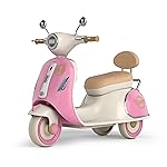 kidsROAR Electric Bike for Kids, Battery Operated Vintage Scooter for Girls and Boys with Music Wide Seat, Safe Bike for Kid, Ages 2-6 Years, Stylish & Fun Design SR-6188 (Pink)- Amazon
