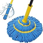 KeFanta Self-Wringing Twist Mops for Floor Cleaning, Microfiber Floor mop with 57 ” Long Handle, Easy Wringing Mop for Hardwood Commercial Household Clean- Amazon