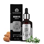 The Man Company Beard Oil for Growing Beard Faster with Almond & Thyme, NATURAL, Best Beard Growth Oil for Men, Nourishes & Strengthens Uneven Patchy Beard – 30ML |- Amazon