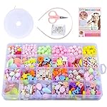 Shopping Mart Bracelet Making Kit Children’s Jewelry Making Kit – DIY Bracelets, Necklace, Hairband, and Rings Craft Kits – Plastic Beads for Kids Crafts – Birthday Gift,Multicolor- Amazon