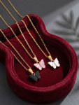 Glitchez Brass Gold-Plated Necklace- Myntra