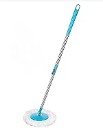 Spin Mop Spares Set Handle with Microfibers Refill Standing Magic Pocha with Easy Grip Handle Mop Stick Rod for Home, Office & Floor Cleaning ( All in One mop Stick Use )- Amazon