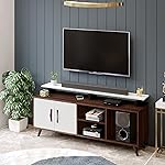 BLUEWUD Skiddo Engineered Wood TV Entertainment Unit Set Top Box Stand/TV Cabinet Panel with Shelves for Books & Décor Display Unit Bed Living Room Upto 55 Inches – DIY (Wenge & White)- Amazon