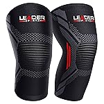 Knee Support For Men/Women | 3D Knit Knee Brace for Pain Relief & Gym Exercises (Medium, Black/Green)- Amazon